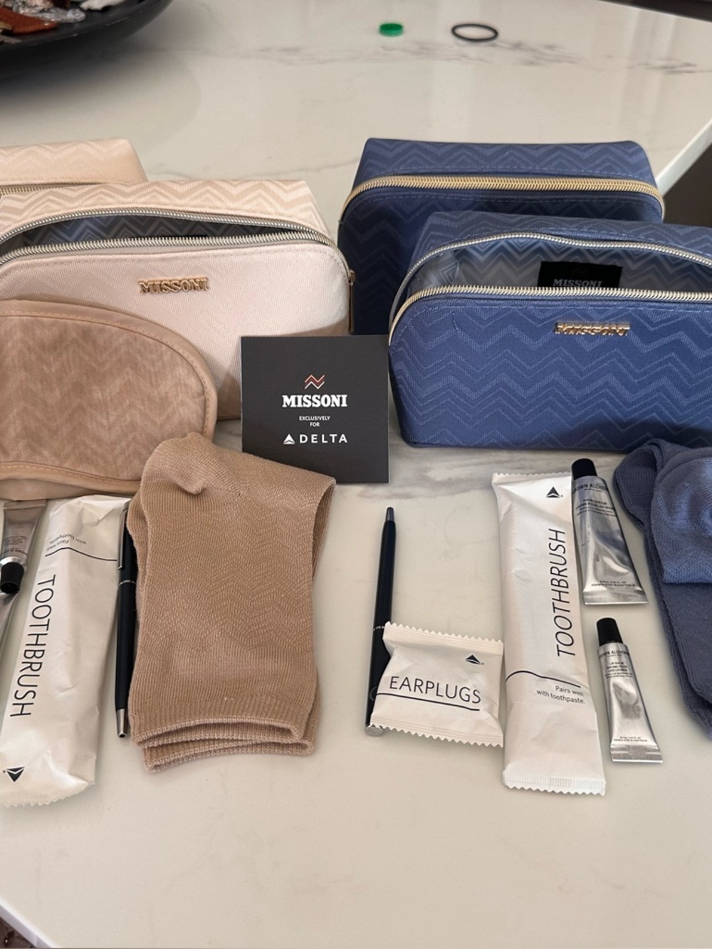 Sealed Missoni Delta One Collab Amenity Kit